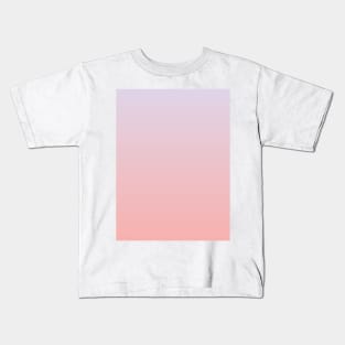 Light Lavender to Flamingo Pink Ombre Fade Sunset Gradient Kids T-Shirt